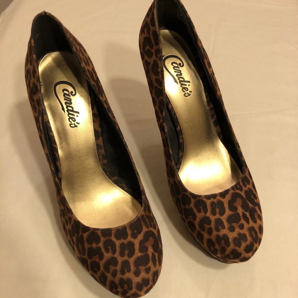 Candie's Cheetah Print Heels - 8